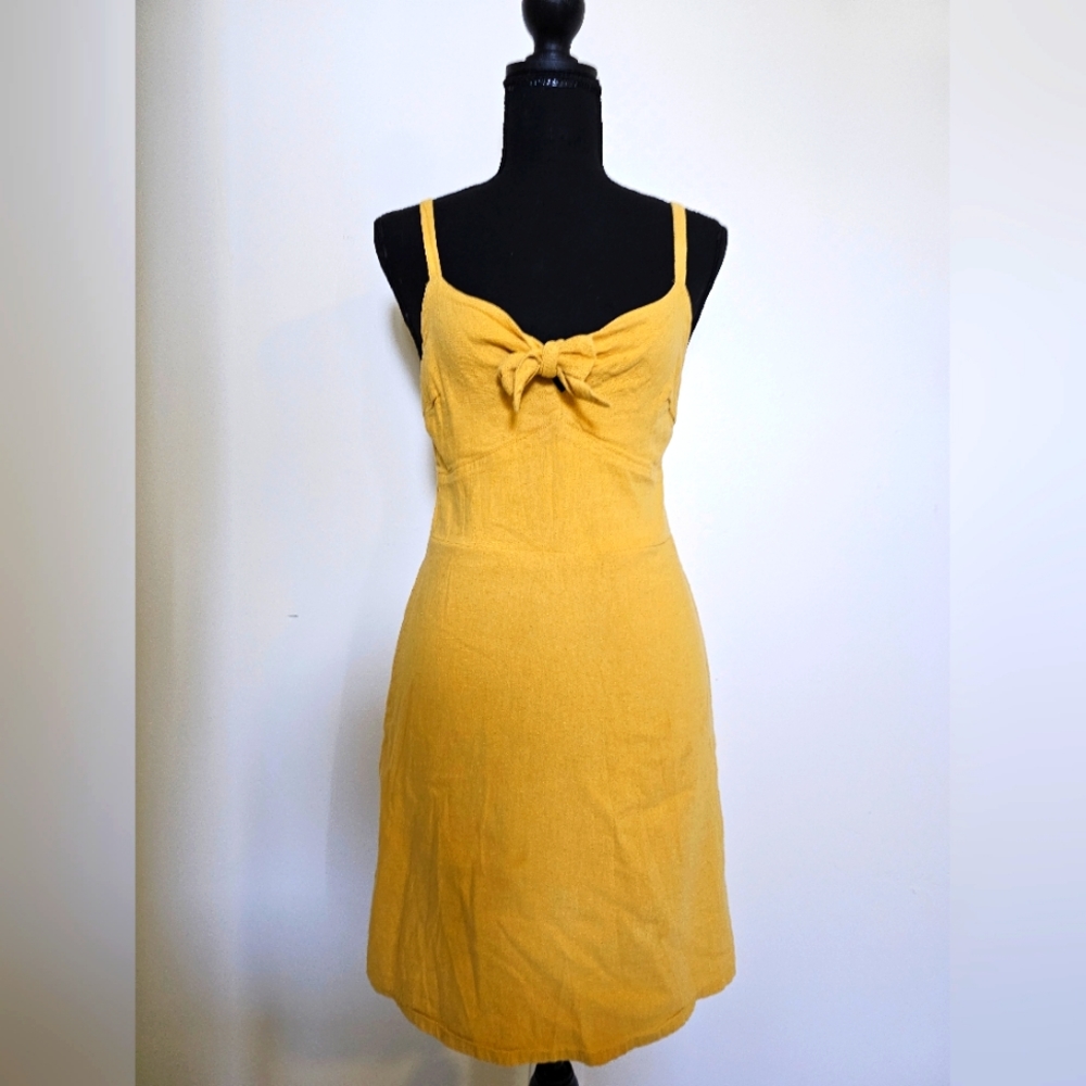 Hollister Yellow Gold Casual Dress Size Small